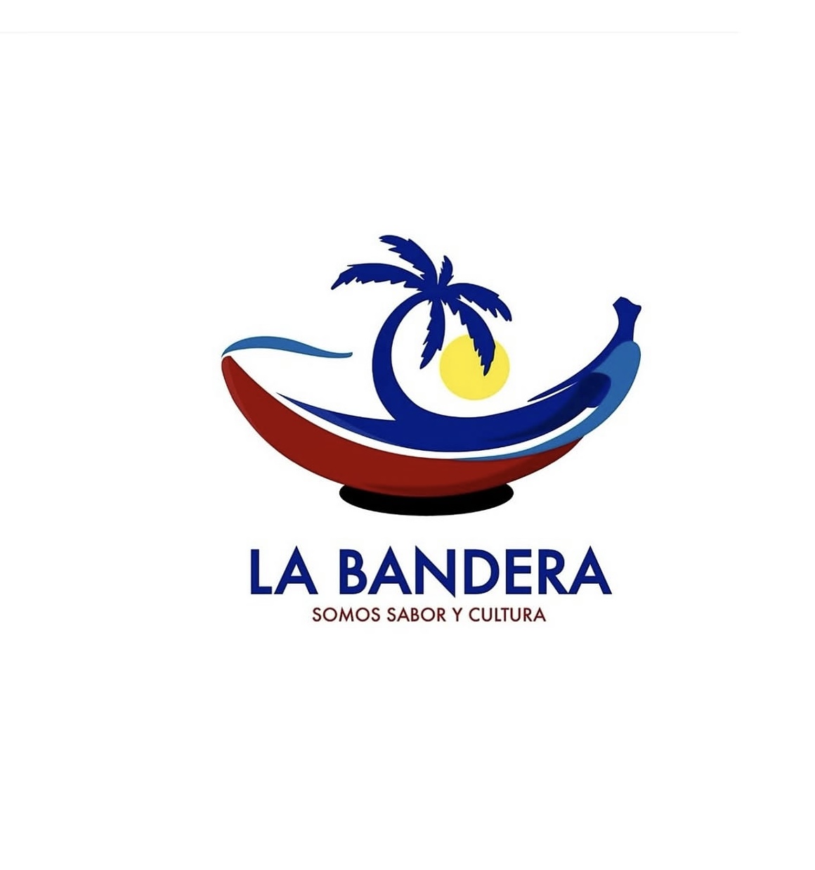 Logo La Bandera restaurante identidad Yoman RD
