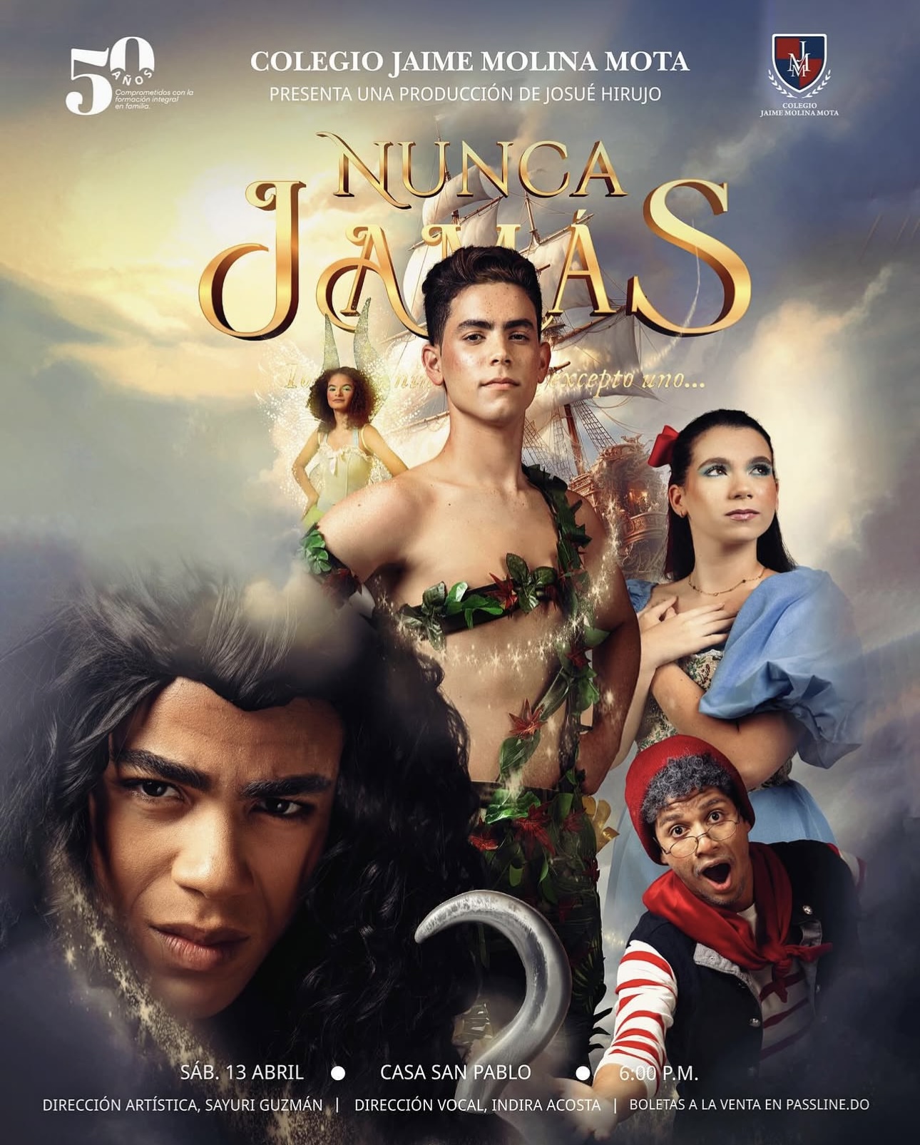 Nunca Jamas personajes obra teatro