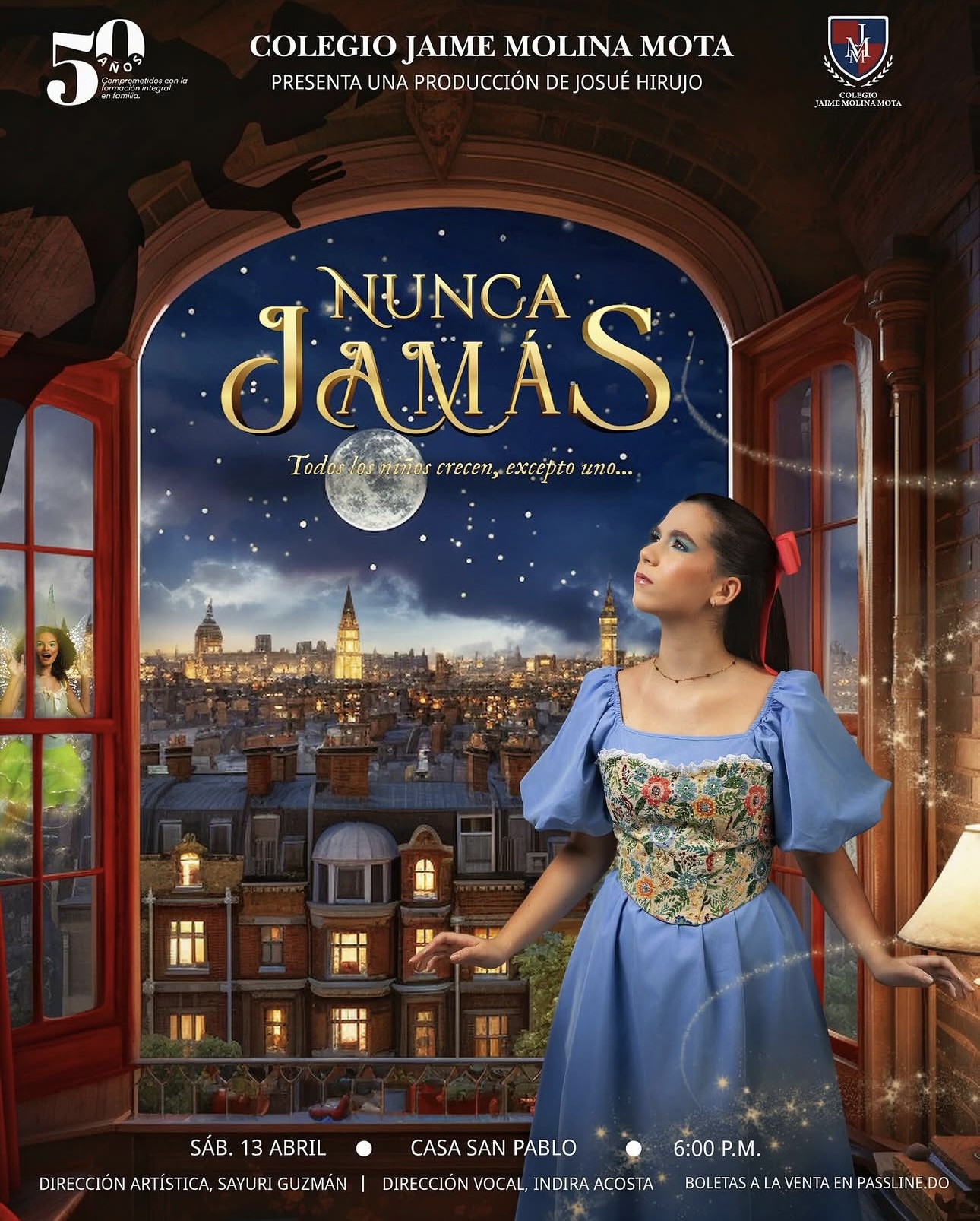 Nunca Jamas Wendy obra colegio RD