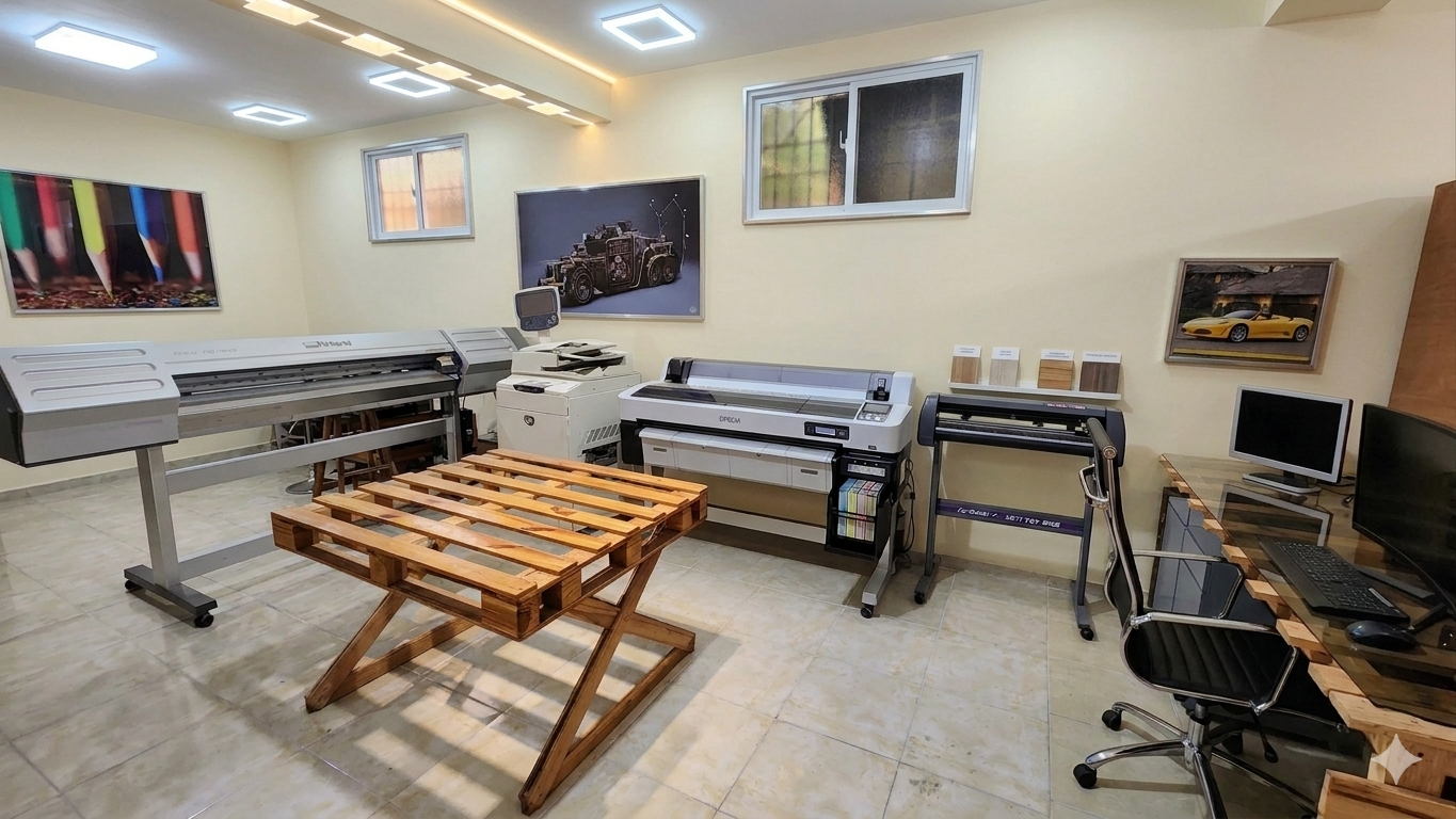 Area produccion impresiones sublimacion letreros Yoman La Vega RD